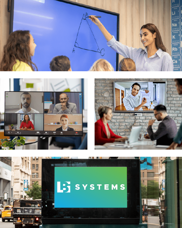 Images représentant les services "AUDIOVISUEL" proposés par LBI Systems